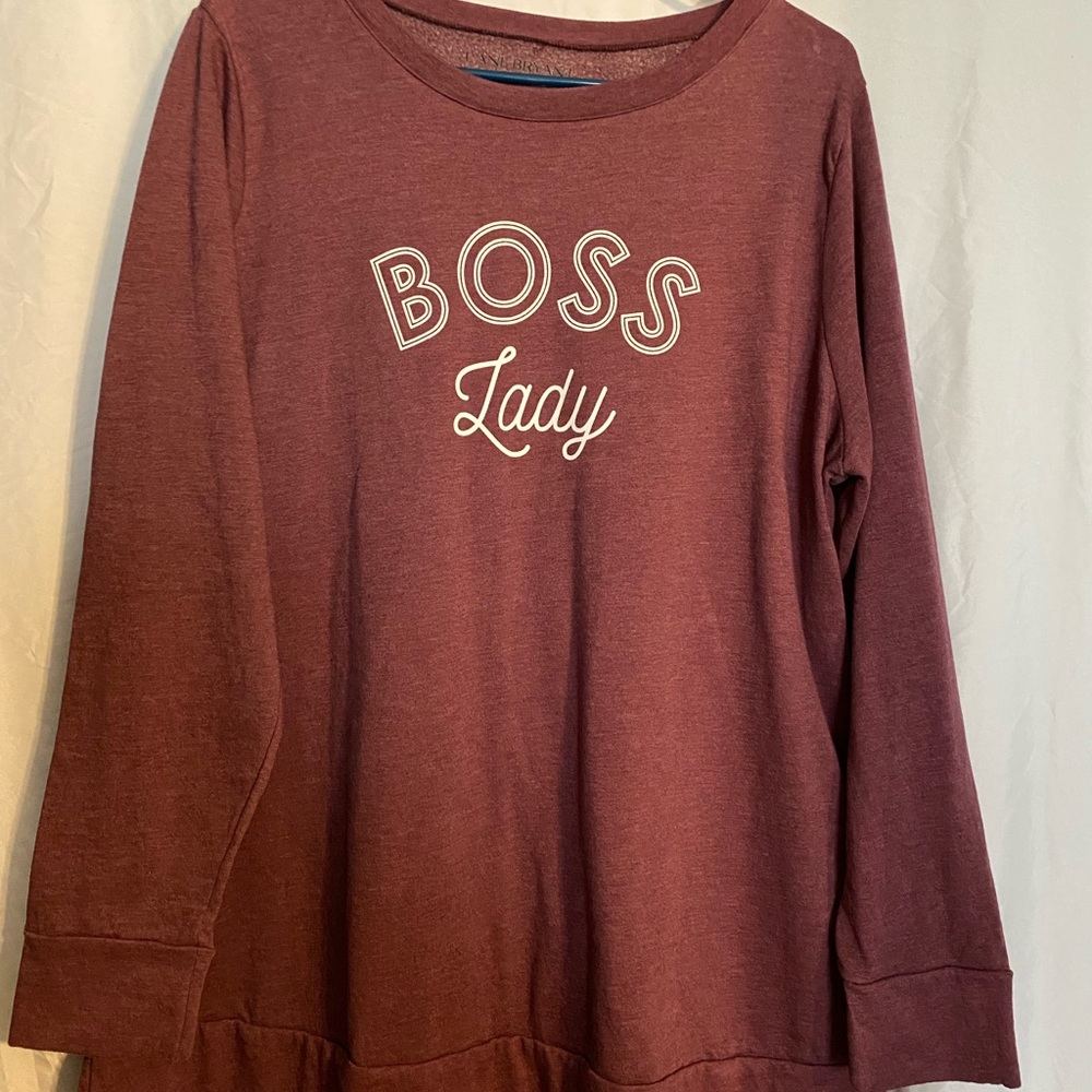Women long sleeve sweatshirt. Size 14/16